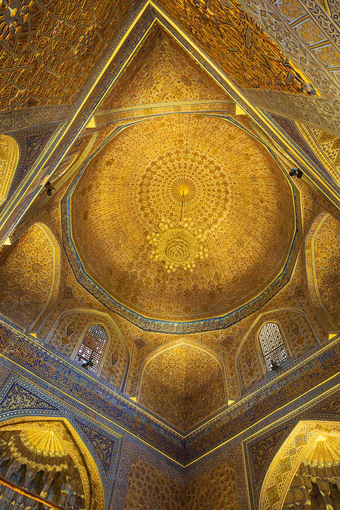 Samarkand, Uzbekistan, Central Asia interior view of the Gur-i Amir Mausoleum.